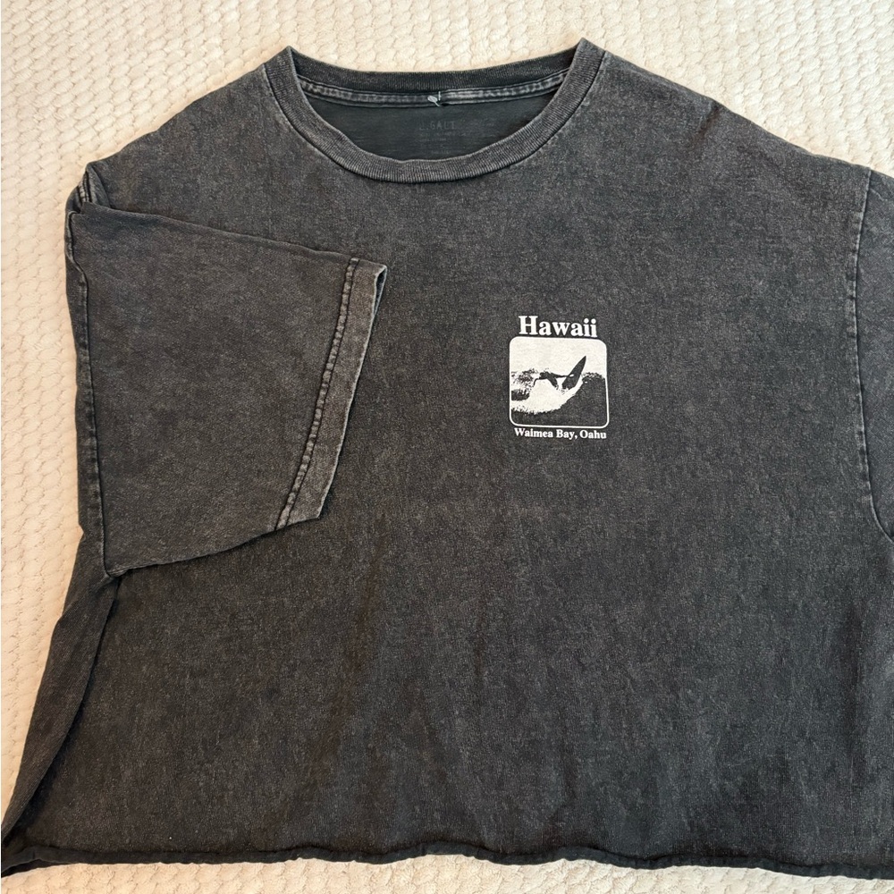 Brandy Melville Gray Hawaii Tee